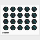 Sticker Rond J'Ai Le Temps D'Écouter Sensibilisation Au Suicide (Feuille)