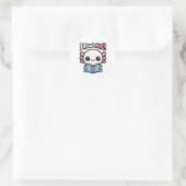 Sticker Rond J'Ai Lu Alotl ! Pun Axolotl à lecture mignonne (Sac)