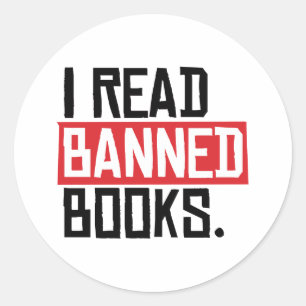 Sticker Rond J'Ai Lu Des Livres Interdits