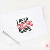 Sticker Rond J'Ai Lu Des Livres Interdits (Enveloppe)