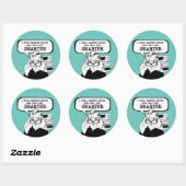 Sticker Rond J'ai lu des livres interdits et je n'en suis que p (Feuille)