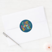 Sticker Rond J'Ai Lu Les Livres Interdits Lecture Bookworm (Enveloppe)