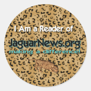 Sticker Rond J'ai lu les nouvelles de Jaguar