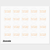 Sticker Rond J'ai mangé pi (Feuille)