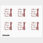 Sticker Rond J'Ai Mis Bacon Sur Mon Bacon (Feuille)