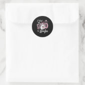 Sticker Rond J'Ai Mis Le Boo À Boujee Ghost Funny Nk Leopard Ha (Sac)