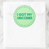 Sticker Rond J'Ai Mon Vaccin ! (Sac)