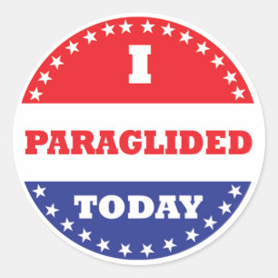 Sticker Rond J'Ai Paraglidé Aujourd'Hui