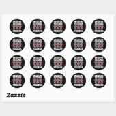 Sticker Rond J'Ai Plus De Tatouages Que D'Amis (Feuille)