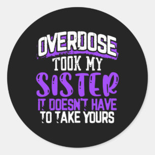 Sticker Rond J'ai pris ma soeur, elle n'a pas à prendre les vôt