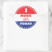 Sticker Rond J'ai roulé aujourd'hui (Sac)