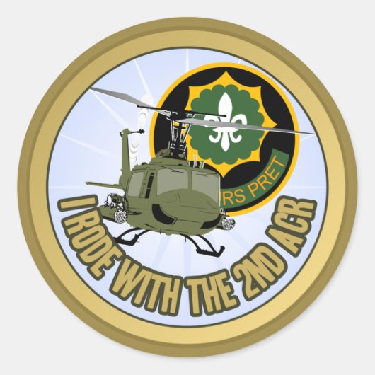 Sticker Rond J'Ai Roulé Avec La 2E RCA (Devant)