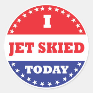 Sticker Rond J'Ai Ski Aujourd'Hui