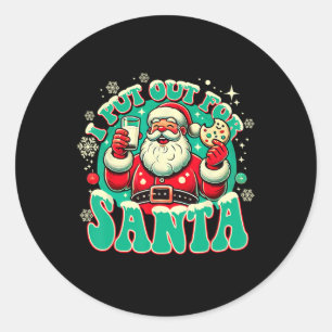 Sticker Rond J'Ai Sorti Pour Père Noël Drôle Noël Adulte Pour F