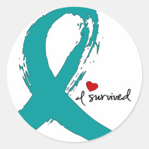 Sticker Rond J'ai survécu