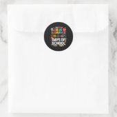 Sticker Rond J'ai survécu 100 jours d'école Bruh Équation mathé (Sac)