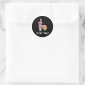 Sticker Rond J'Ai Touché Que Pinata Chemise Hommes Femmes Enfan (Sac)