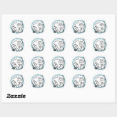 Sticker Rond J'ai toujours du temps pour Bunco par Artinsper (Feuille)