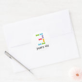 Sticker Rond J'ai trois ans (Enveloppe)