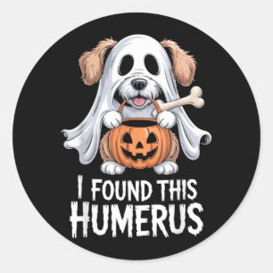 Sticker Rond J'ai trouvé ce costume d'Halloween humérus 1
