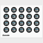 Sticker Rond J'ai un exercice pour cette thérapie physique PT (Feuille)