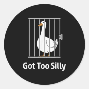 Sticker Rond J'Ai Une Chemise D'Humour Pour L'Anim Trop Bête