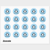Sticker Rond J'ai une conception basse vision (Feuille)