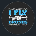 Sticker Rond J'Ai Volé Des Drones<br><div class="desc">J'Ai Volé Des Drones</div>