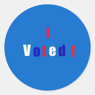 Sticker Rond J'ai voté !