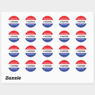 Sticker Rond J'ai voté