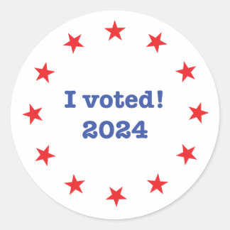 Sticker Rond J'ai voté ! 2024