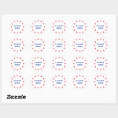 Sticker Rond J'ai voté ! 2024 (Feuille)