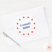 Sticker Rond J'ai voté ! 2024 (Enveloppe)