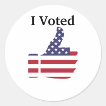 J'Ai Voté. Pouce vers le haut