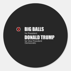 Sticker Rond J'Ai Voté Pour Big Doge D.o.g.e _ Us Big President
