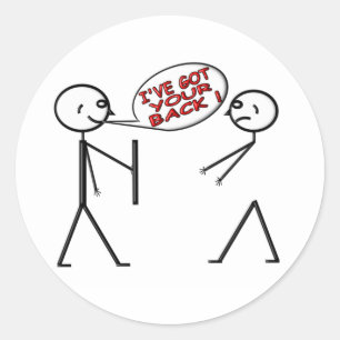 Sticker Rond J'ai VOTRE DOS !