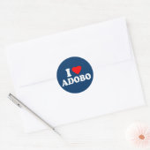 Sticker Rond J'aime Adobo (Enveloppe)