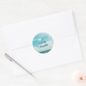 Sticker Rond J'AIME ALLAH -Autocollants de voiliers (Enveloppe)