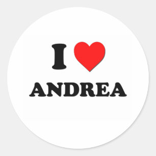 Sticker Rond J'aime Andrea