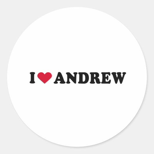 STICKER ROND J'AIME ANDREW (Devant)