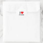 Sticker Rond j'aime annabelle (Sac)
