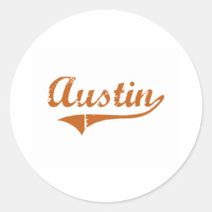 Sticker Rond J'aime Austin le Texas