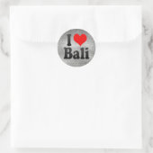Sticker Rond J'Aime Bali, Inde. Mera Pyar Bali, Inde (Sac)