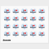Sticker Rond J'aime Baltimore (Feuille)