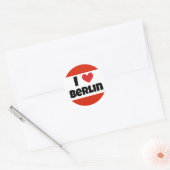 Sticker Rond J'aime Berlin (Enveloppe)