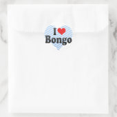 Sticker Rond J'aime Bongo (Sac)