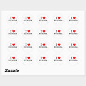 Sticker Rond J'aime Bouddha (Feuille)