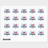 Sticker Rond J'aime bourdonner (Feuille)