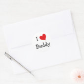 Sticker Rond J'Aime Buddy (Enveloppe)