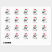 Sticker Rond J'aime Buenos Aires (Feuille)